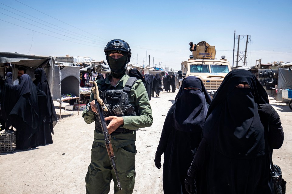 SDF forces say they are unable to stop the spread of extremism in the camps