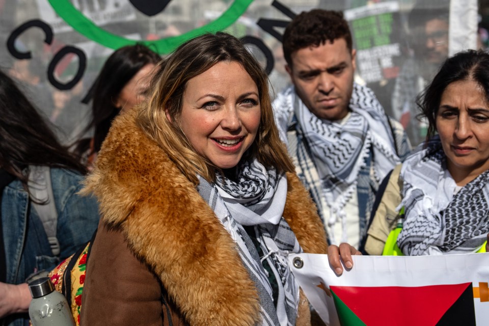Demonstrators marched from Hyde Park Corner to the US Embassy in London
