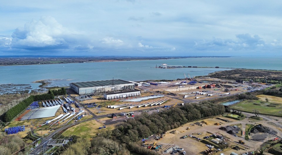 The site of the Fawley power station as it looks now