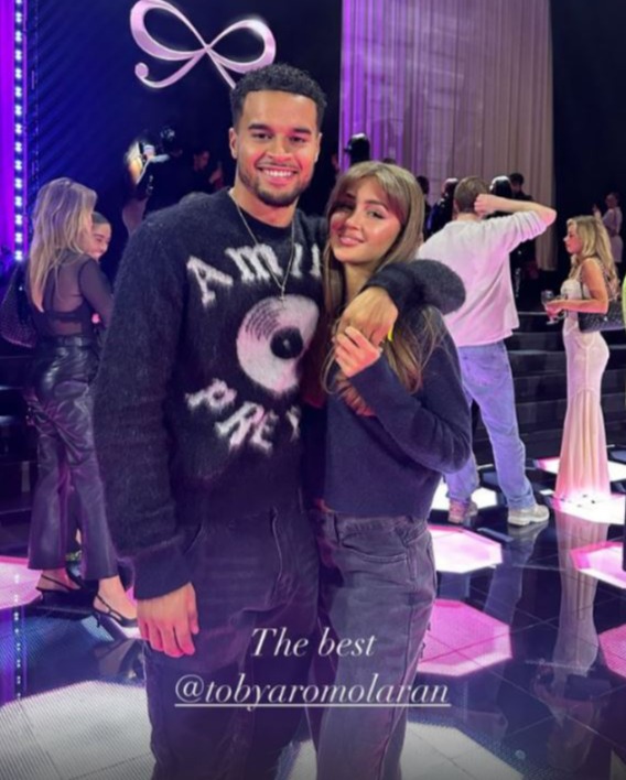 Toby recently supported Georgia at her catwalk show