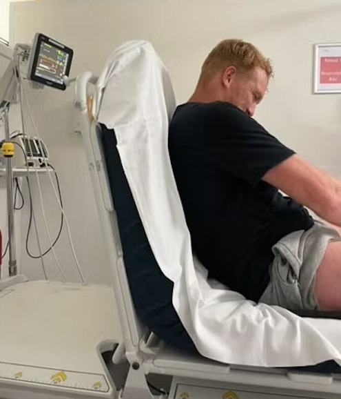 Greg has since updated fans whilst in hospital