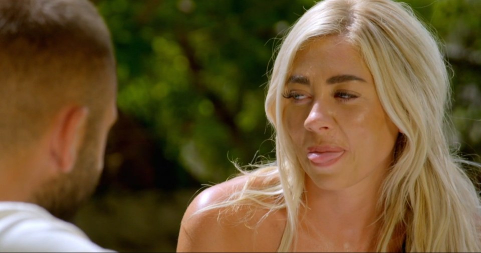 Paige was left in tears as they discussed getting back together
