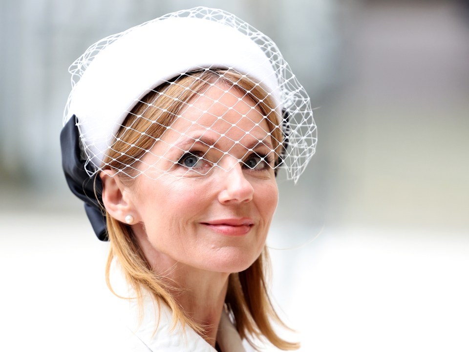 Geri was seen without her hubby on Monday