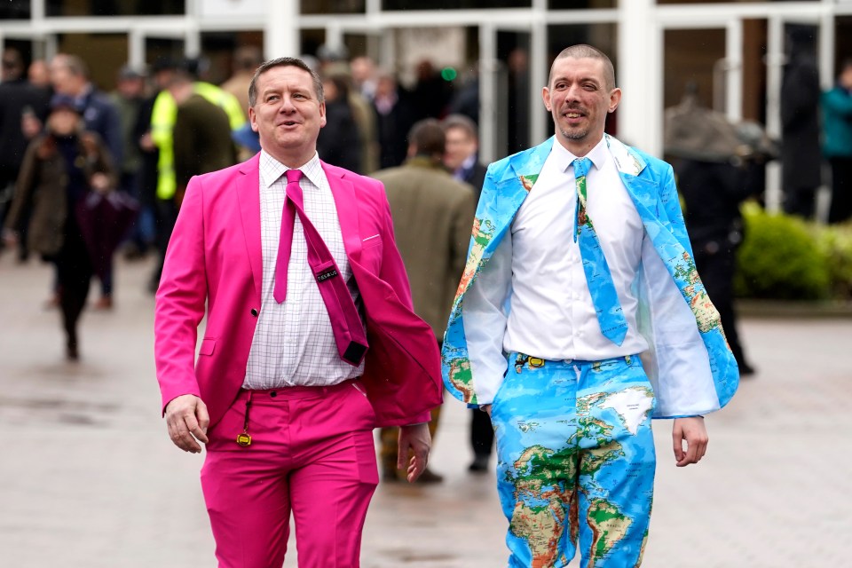 Many men have opted for bold suits as their outfits of choice