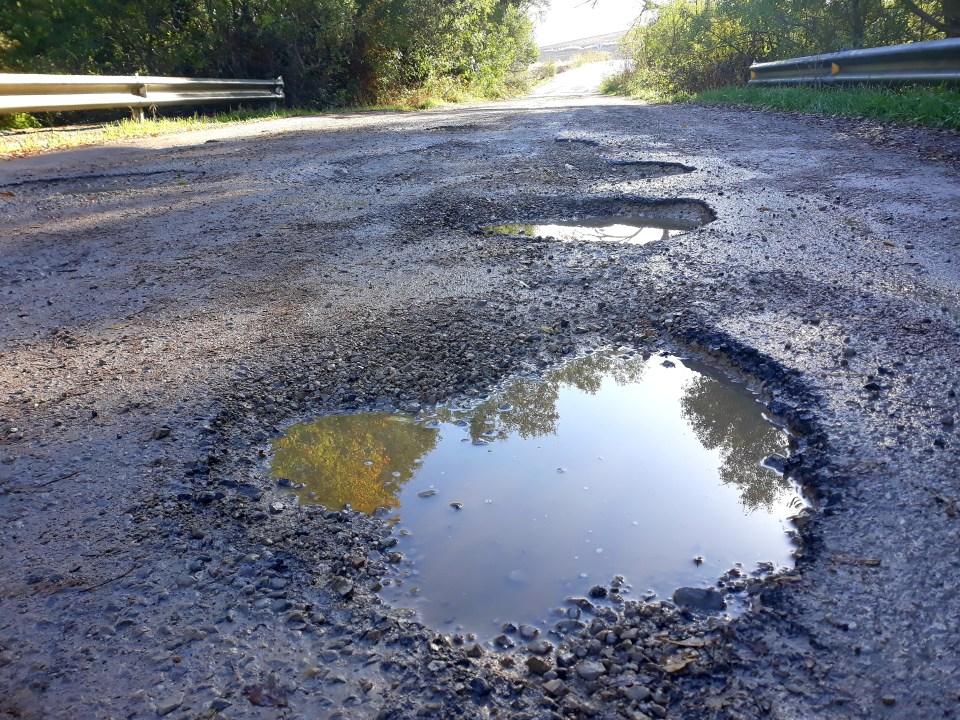 A report says that roads are reaching 'breaking point' as pothole repairs hit an eight-year high