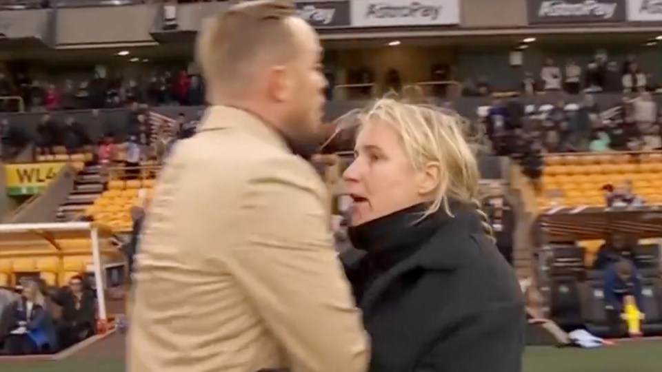 The two head coaches clashed after the final whistle at Molineux
