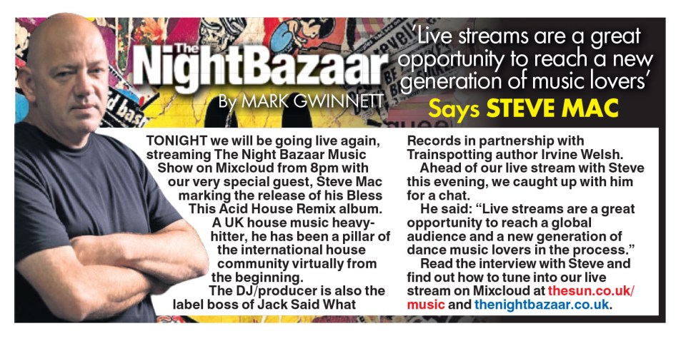 Steve Mac was the focus of The Night Bazaar in Something For The Weekend on Friday 29th March