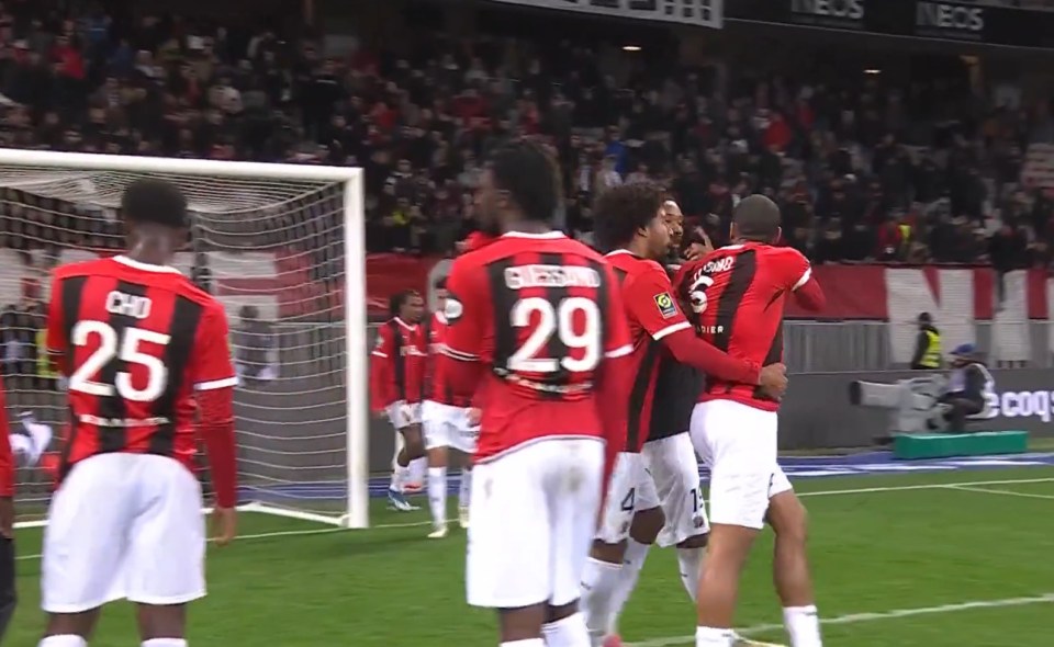 Todibo had to be hauled off by his team-mates