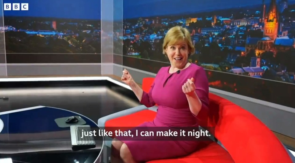 Susie Fowler-Watt gave fans of Look East an exclusive look at their brand new set