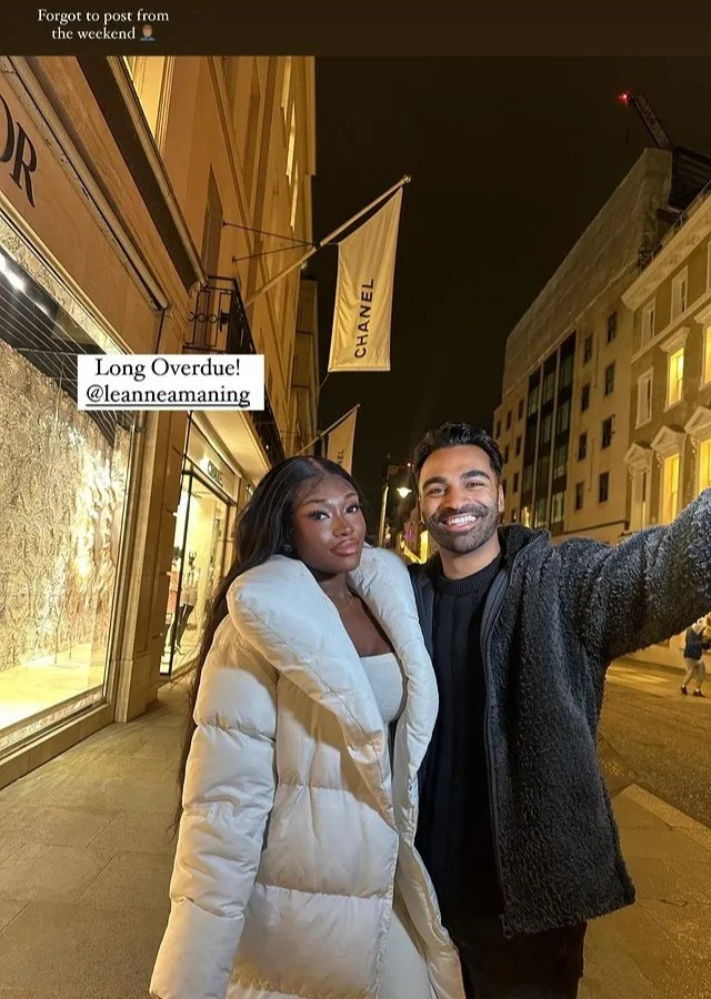 Nas recently spent a night out with digital creator Leanne, who he first met as a contestant on Love Island season 6