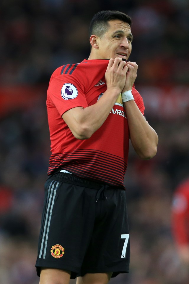 Alexis Sanchez went on to have a nightmare at Man Utd