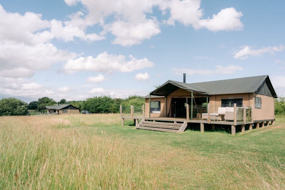 You could spent the night in an English 'African safari' lodge later this month