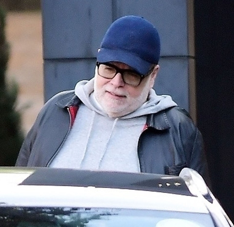 Gary arrived at the London studios on Sunday