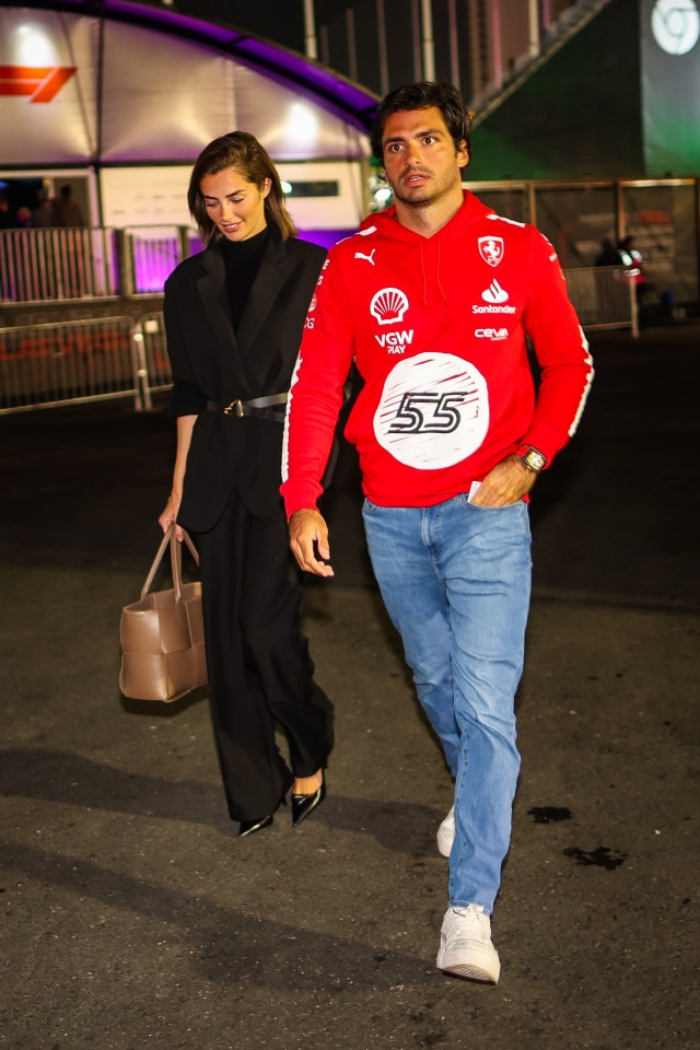 Carlos and Rebecca at the Las Vegas GP