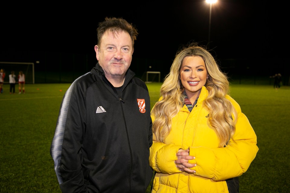 Declan Breen told Nicola how much of a difference the grant is making to the club