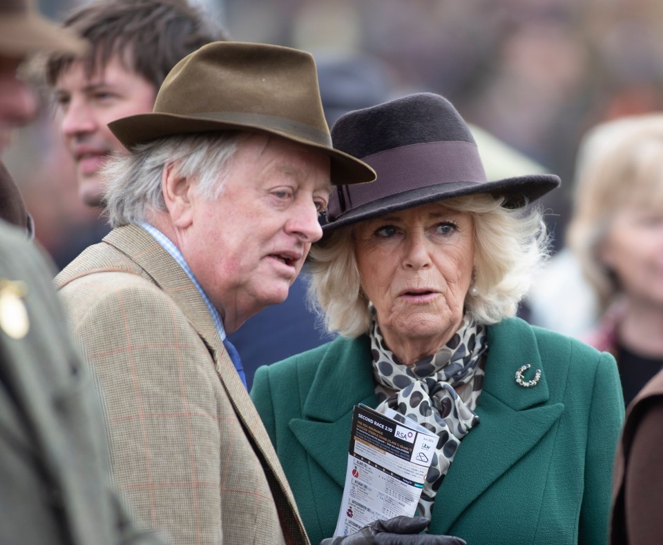 Queen Camilla, then Duchess of Cornwall, wiith Andrew Parker Bowles in 2020