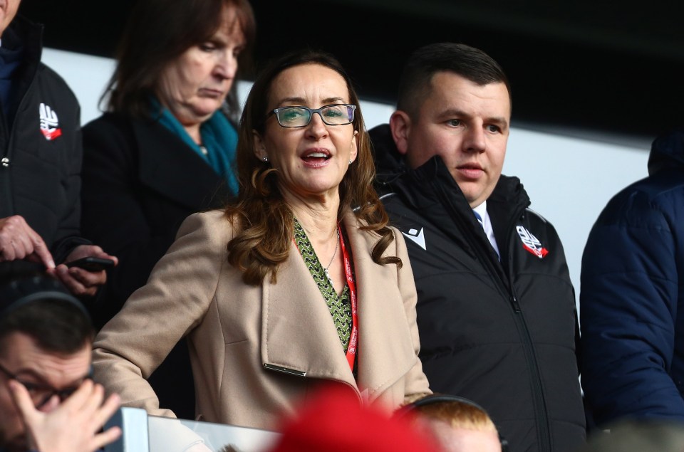 Bolton chief Sharron Brittain has been recognised for turning the troubled club around