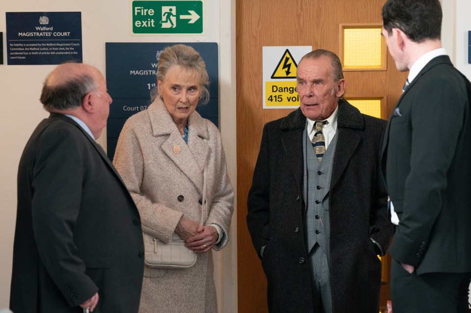George's adoptive father Eddie is going on trial for the murder of his biological dad