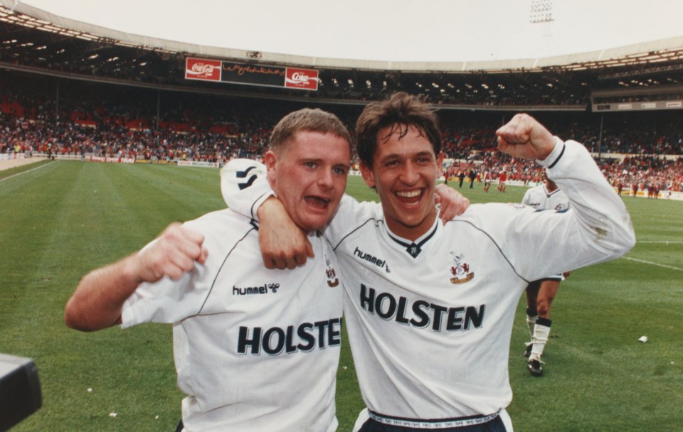 Gascoigne and Gary Lineker were part of a golden era at Tottenham