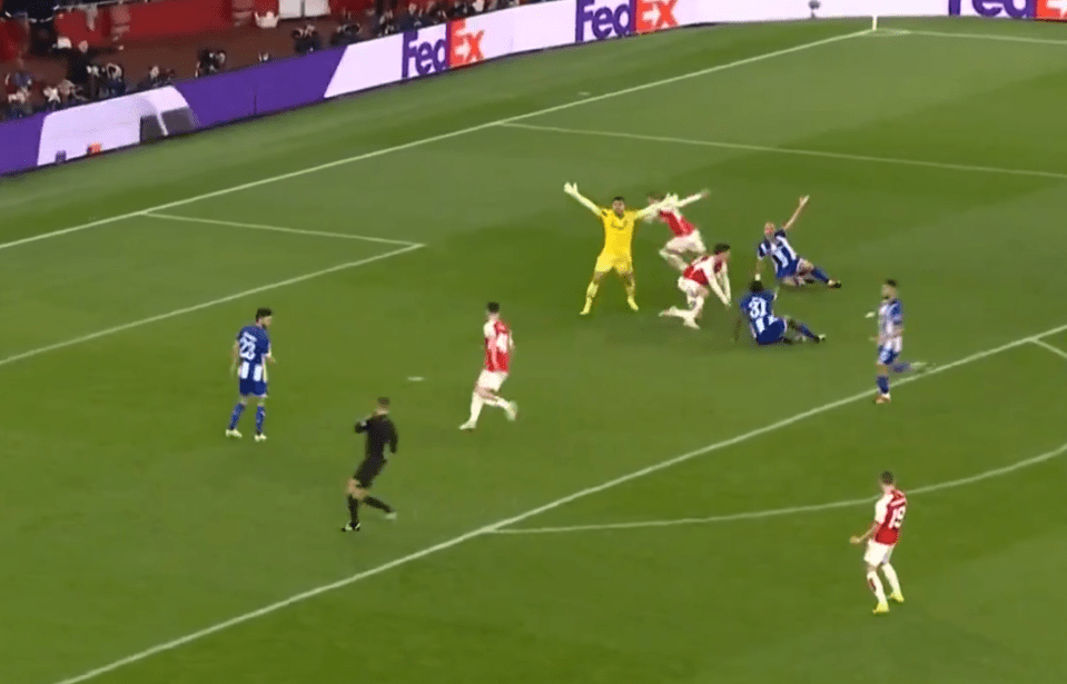 The referee blew his whistle immediately