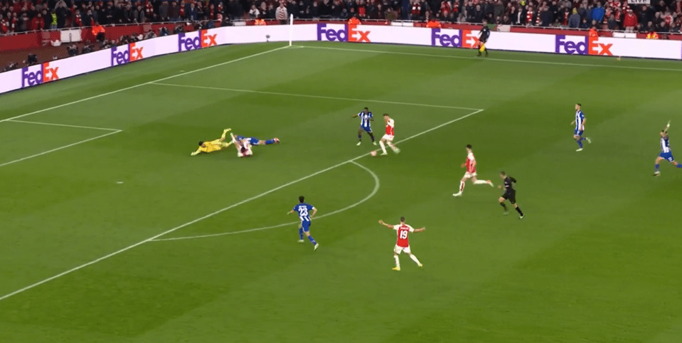 The ball fell kindly for Odegaard