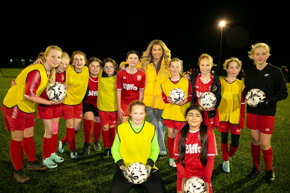 Nicola's son Rocky, 13, had played for the boys division of the club