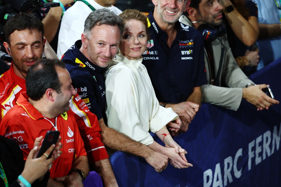 The Ginger Spice star put on a united front with husband Horner over the weekend