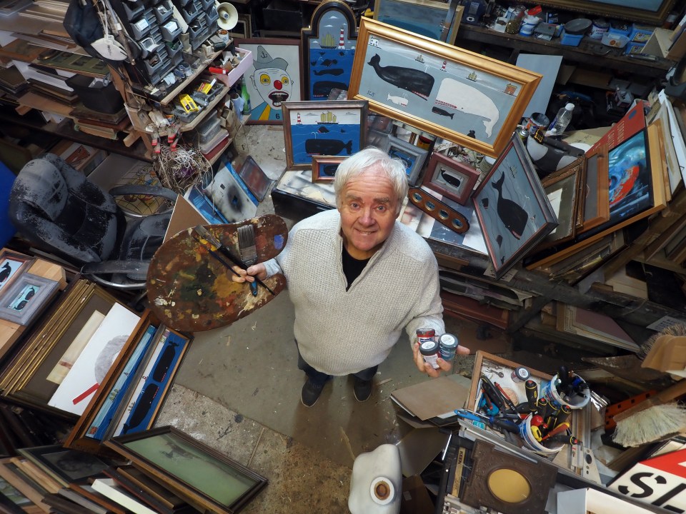 Steve Camps, 67, only started painting last February and has never had any training