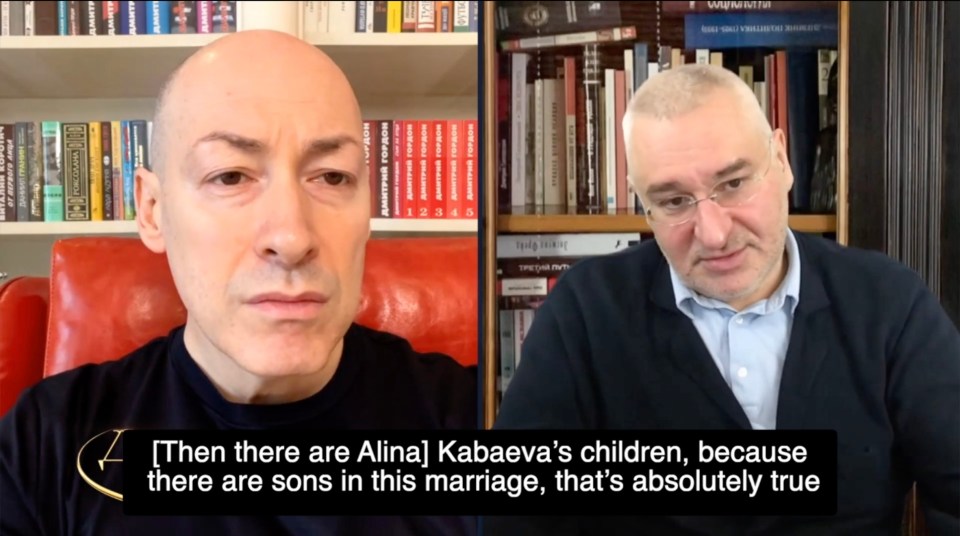 Ex-Russian MP Mark Feigin made the bizarre claims to Ukrainian TV host Dmitry Gordon