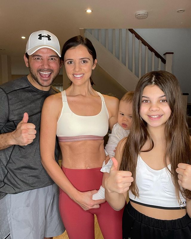 Ryan with his fiancée Lucy Mecklenburgh, son Roman and daughter Scarlett