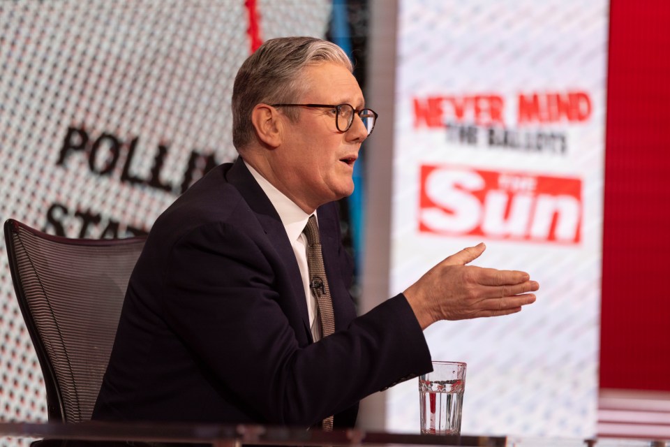 Sir Keir was the first guest of the Sun's new politics show Never Mind The Ballots
