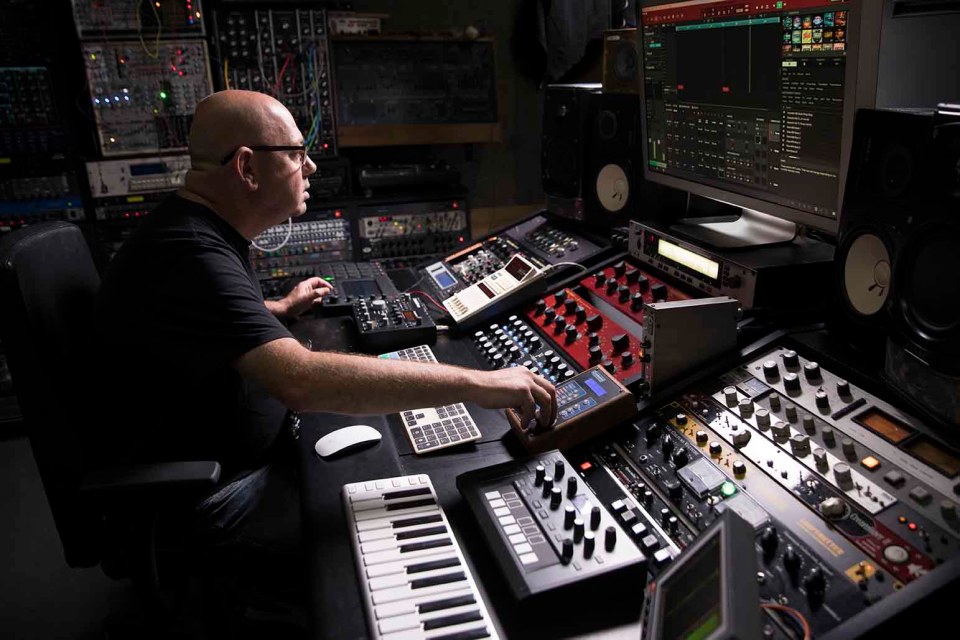 Steve Mac at work in 'The Bunker'