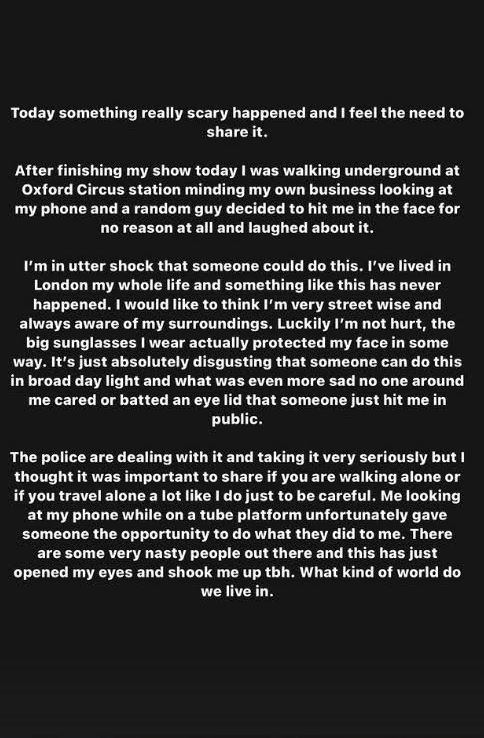 Nikita recounted the ordeal on Instagram