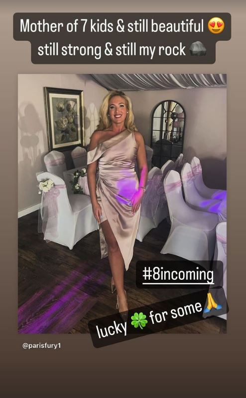 Tyson Fury dropped a big hint that wife Paris is pregnant