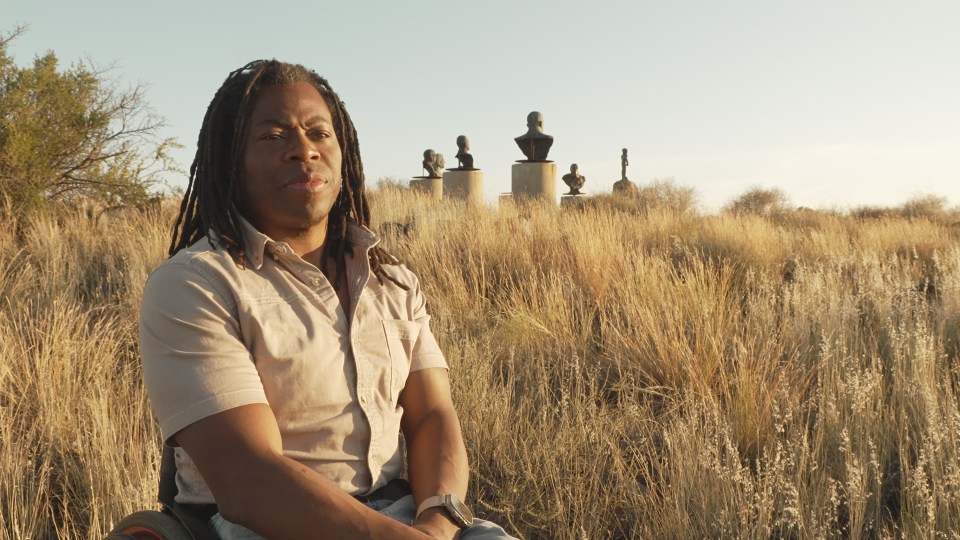 Ade was taken to see monuments of the 'brutal' apartheid leaders