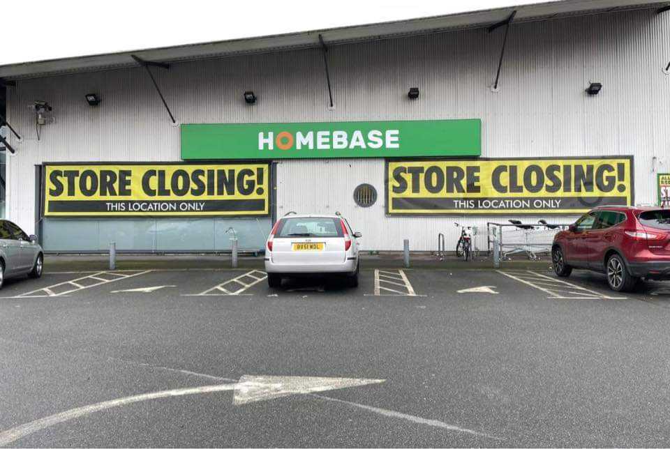 Homebase will be closing its Syon Lane branch next month