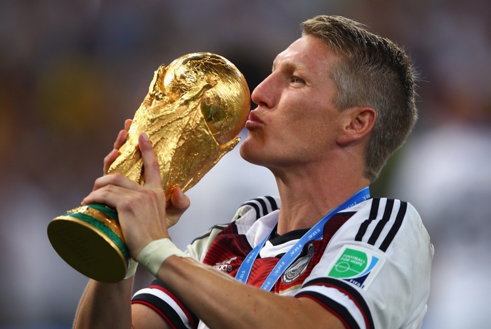 Bastian Schweinsteiger lifted the World Cup with Germany in 2014