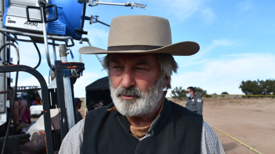 Baldwin on the set of his new film Rust
