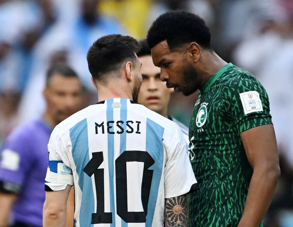 Ali Al-Bulayhi and Lionel Messi clashed at the 2022 World Cup