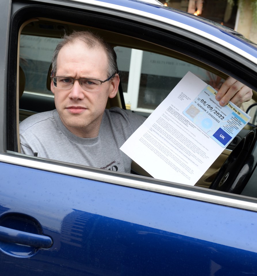 Highland Councillor, Andrew Jarvie, was one of many unlucky people to have received a ticket, which he then appealed against and won