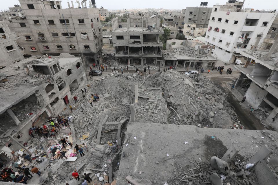 The destroyed Gaza Strip after more than six months of war between Israel and Hamas