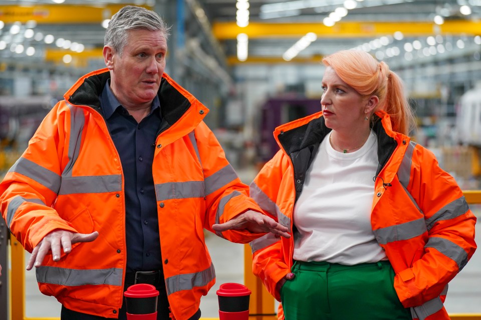 Sir Keir Starmer with Transport Secretary Louise Haigh