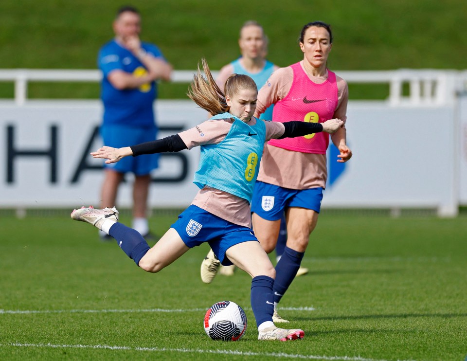 Jess Park, Lucy Bronze and their England team-mates will face at Sweden at Wembley on April 5 in their first Women's Euros qualifier game this year