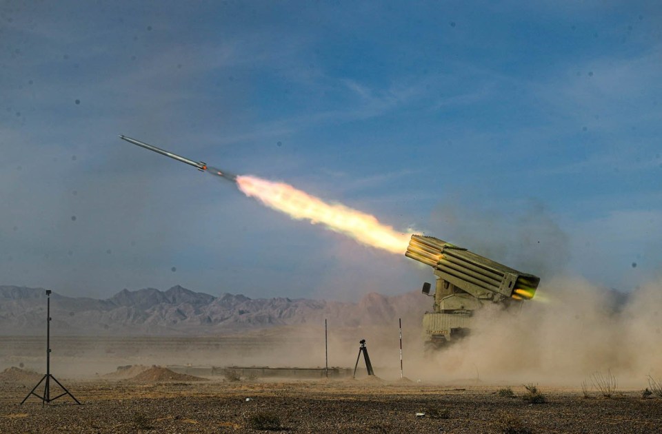 A missile is test-fired by Iran in military drills last October