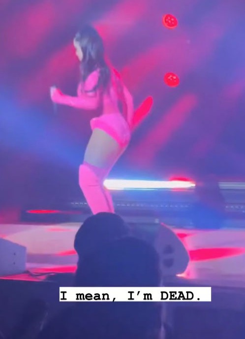 Tina Barrett now 47 still showing she's got what it takes to  entertain the crowds