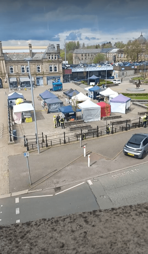 Police evacuated Market Square during a market day