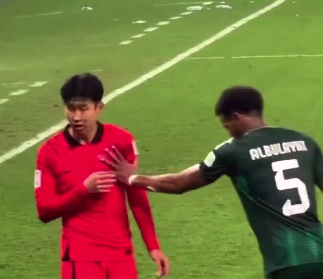 Al-Bulayhi has also clashed with Son Heung-min while playing for his country