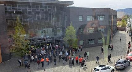 Ebbw Fawr Learning Community was placed on 'partial lockdown'