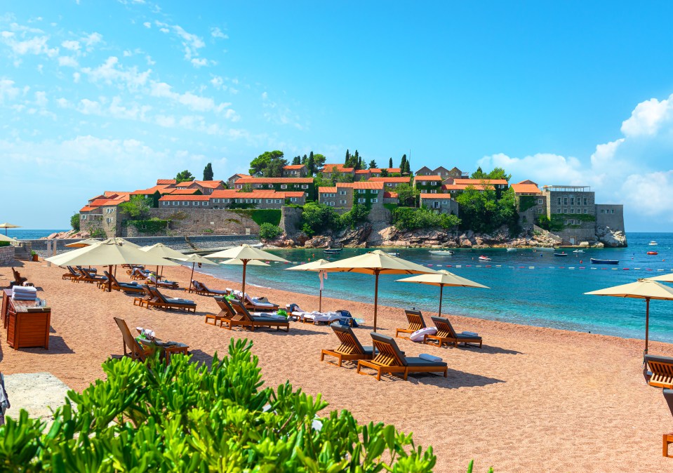 Soak up rays at the luxury resort of Sveti Stefan