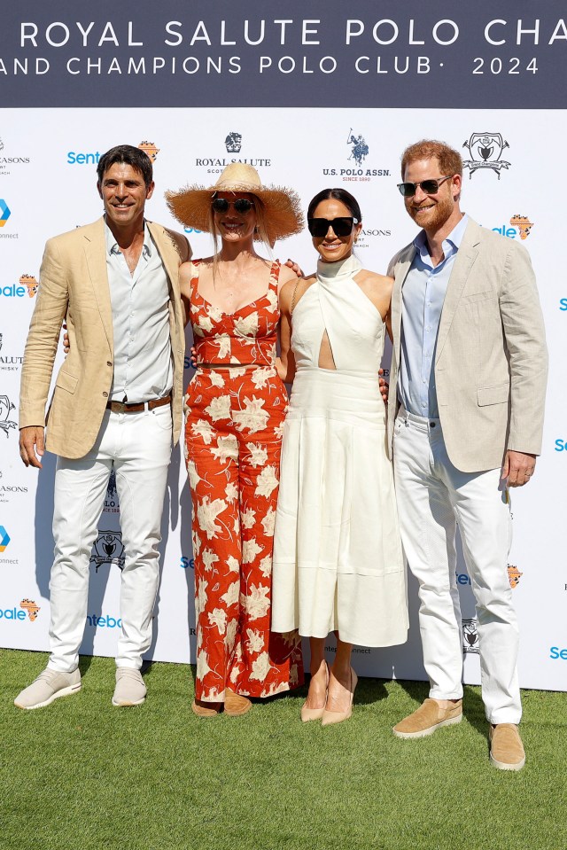 Harry played with Argentine polo player Nacho Figueras in a charity match